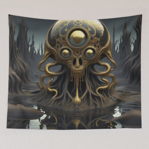 Artikelvorschau, RogerPattern – „Alien-Schädel-Begegnung im Sumpf“ entworfen und verkauft von RogerPattern.
