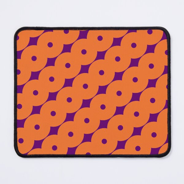 Item preview, Purple Orange Connected Diamonds & Circles Segmented Borderless Blueprint designed and sold by Alchemy-A-La-G.