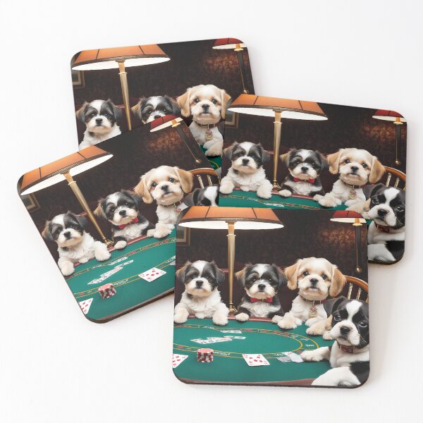 Item preview, Dogs playing Poker designed and sold by MissQuiss.