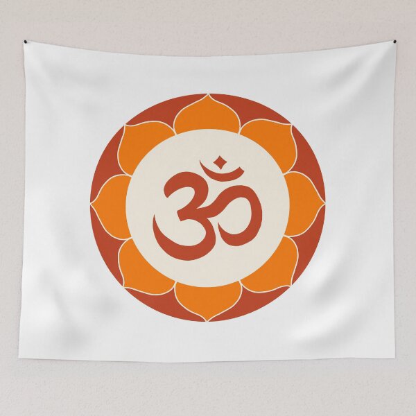 Item preview, Om Symbol - red and orange mandala designed and sold by liftfrequencies.