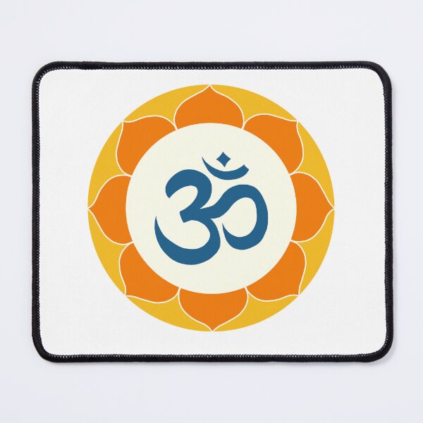 Item preview, Om Symbol - blue and orange mandala designed and sold by liftfrequencies.