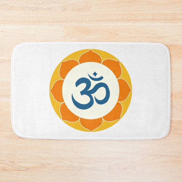 Item preview, Om Symbol - blue and orange mandala designed and sold by liftfrequencies.