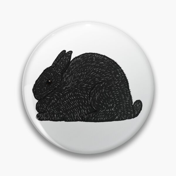 Item preview, Silver Fox Rabbit - Black designed and sold by meltingangelart.