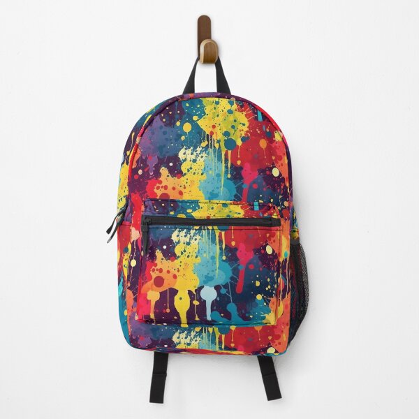Item preview, Arcade Carpet Party Wallpaper Paint Splatter Rainbow Colors designed and sold by Sarcastic Narwhal.