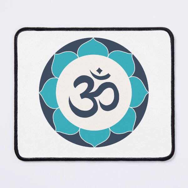 Item preview, Om Symbol - blue and teal mandala designed and sold by liftfrequencies.