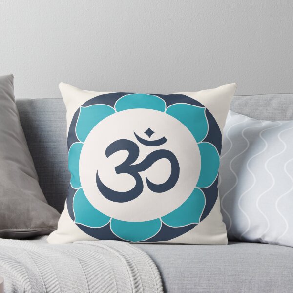 Item preview, Om Symbol - blue and teal mandala designed and sold by liftfrequencies.