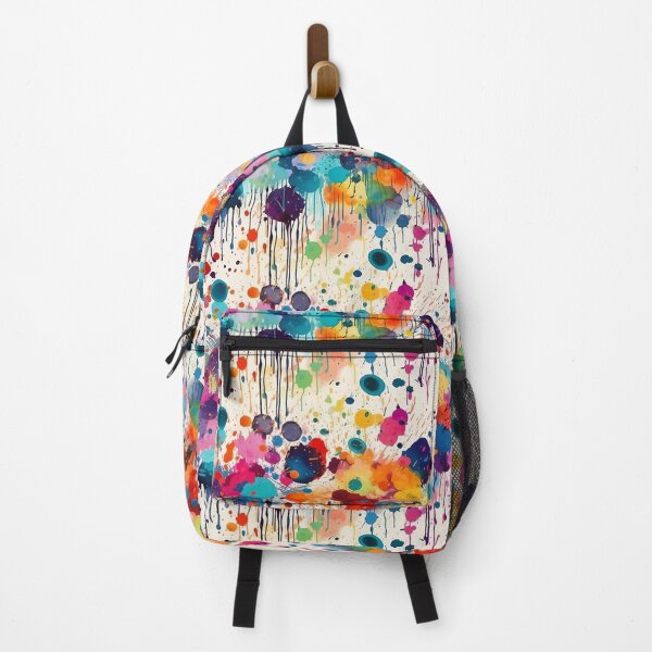 Item preview, Arcade Carpet Party Wallpaper Paint Splatter Rainbow Colors designed and sold by Sarcastic Narwhal.
