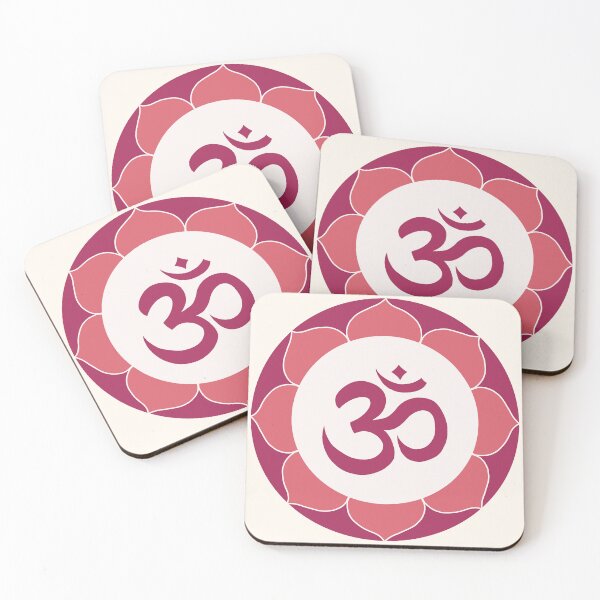 Artikelvorschau, Om-Symbol - rosa Mandala entworfen und verkauft von liftfrequencies.