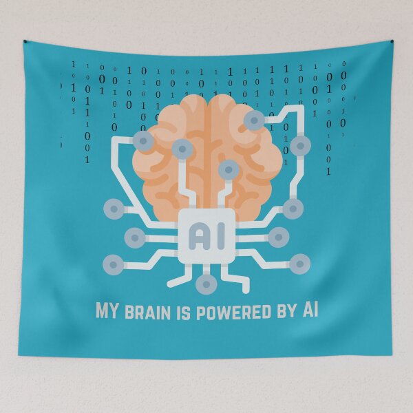 Item preview, My brain is powered by AI designed and sold by Moaataz.