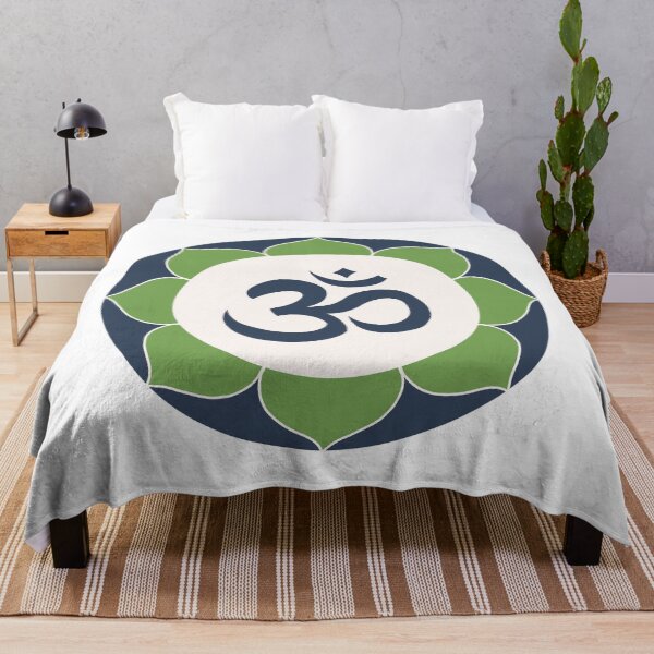 Item preview, Om Symbol - blue and green mandala designed and sold by liftfrequencies.