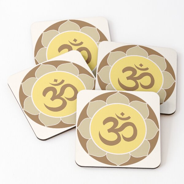 Artikelvorschau, Om-Symbol - braunes Mandala entworfen und verkauft von liftfrequencies.