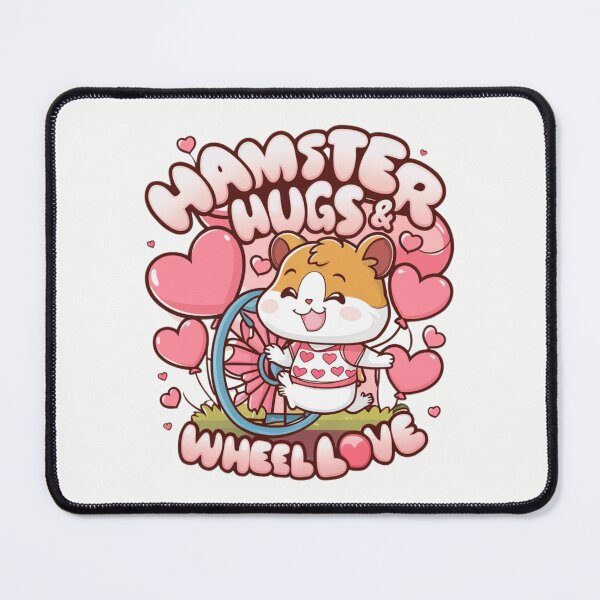 Item preview, Hamster Hugs & Wheel Love - Kawaii designed and sold by Rockin-Rainbow.