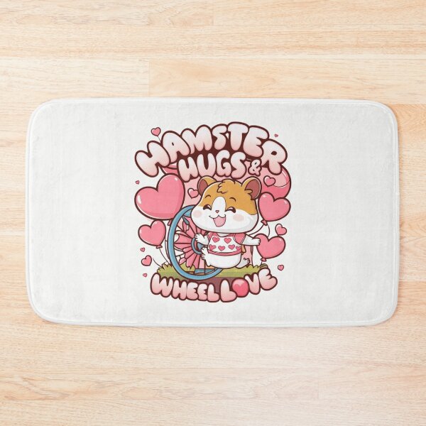 Item preview, Hamster Hugs & Wheel Love - Kawaii designed and sold by Rockin-Rainbow.
