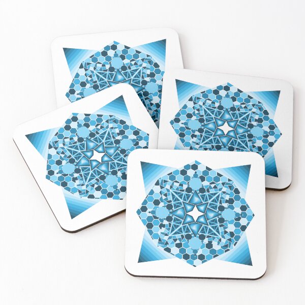 Item preview, Blue Geometric Four Pointed Star designed and sold by DHTDesigns.