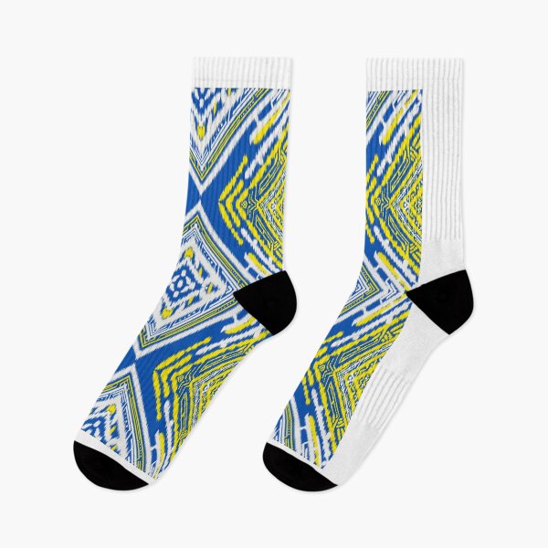 Artikelvorschau, Yellow and white geometric pattern stripes seamless on blue background entworfen und verkauft von NarongStocker37.