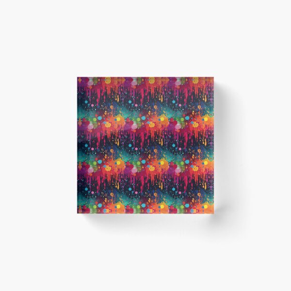 Item preview, Arcade Carpet Party Wallpaper Paint Splatter Rainbow Colors designed and sold by Sarcastic Narwhal.