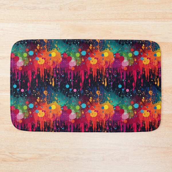 Item preview, Arcade Carpet Party Wallpaper Paint Splatter Rainbow Colors designed and sold by Sarcastic Narwhal.