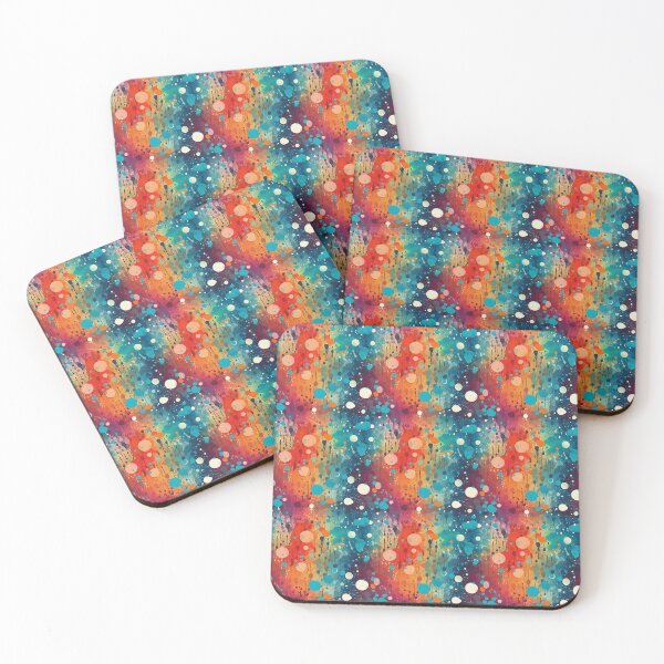 Item preview, Arcade Carpet Party Wallpaper Paint Splatter Rainbow Colors designed and sold by Sarcastic Narwhal.