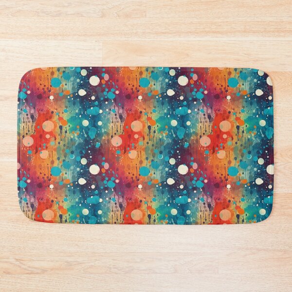 Item preview, Arcade Carpet Party Wallpaper Paint Splatter Rainbow Colors designed and sold by Sarcastic Narwhal.