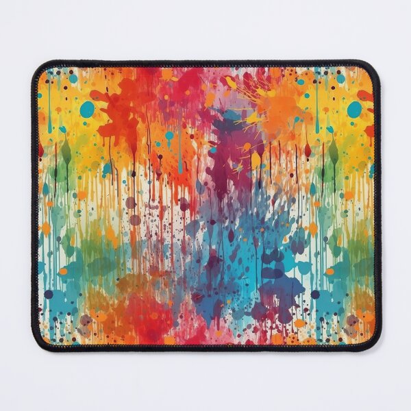 Item preview, Arcade Carpet Party Wallpaper Paint Splatter Rainbow Colors designed and sold by Sarcastic Narwhal.