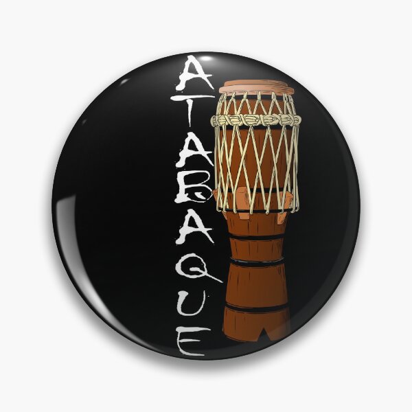 Item preview, Atabaque Capoeira (on black) designed and sold by Groenendijk.