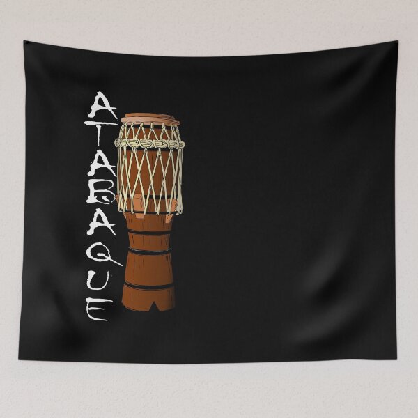 Item preview, Atabaque Capoeira (on black) designed and sold by Groenendijk.