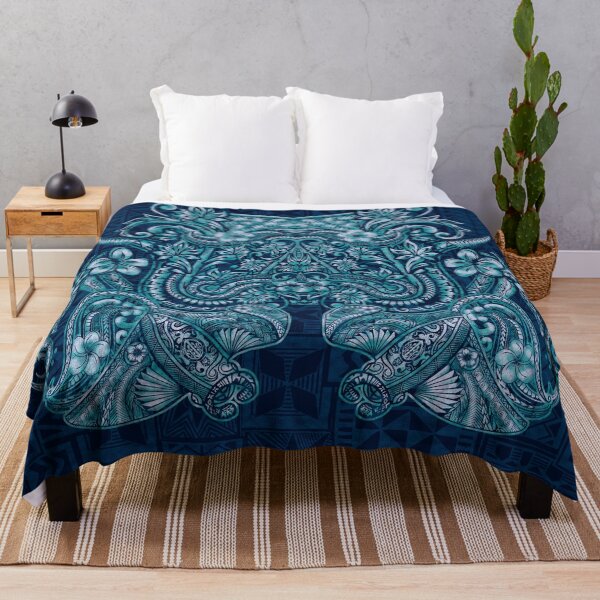 Item preview, Twin Tribal Manta Ray Pattern - Hawaiian - Samoan -Polynesian - 3600 designed and sold by sunnthreads.