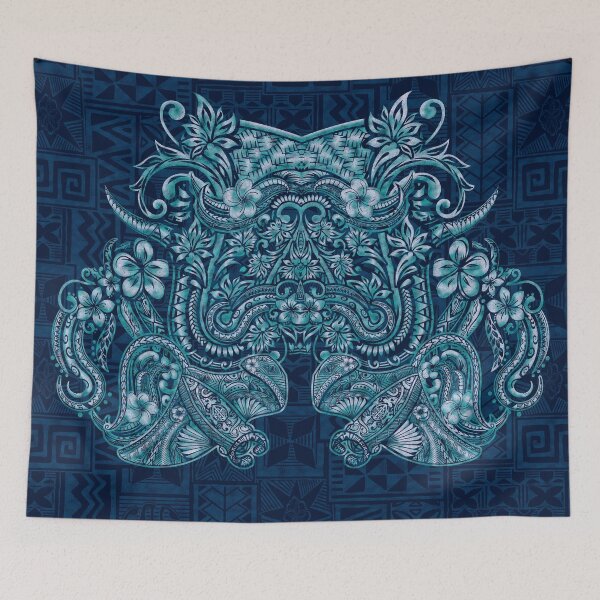 Item preview, Twin Tribal Manta Ray Pattern - Hawaiian - Samoan -Polynesian - 3600 designed and sold by sunnthreads.