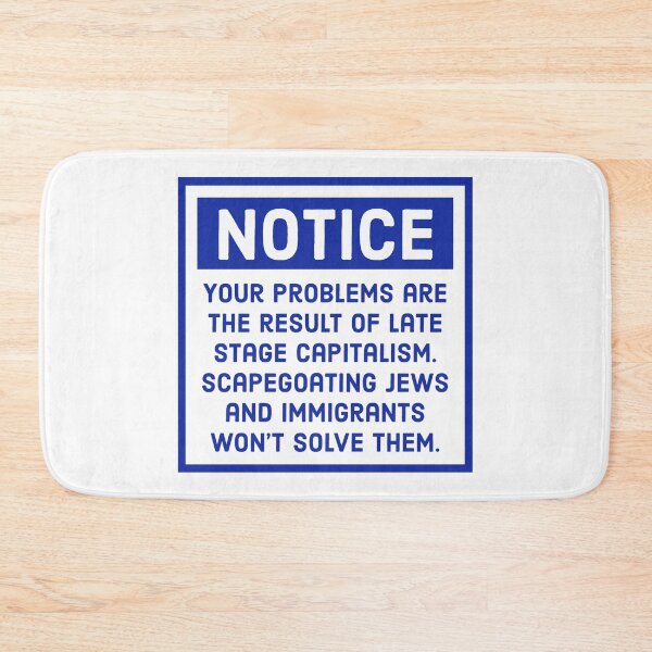 Item preview, Anti capitalism and antifascism notice  designed and sold by Rachel the Artist .