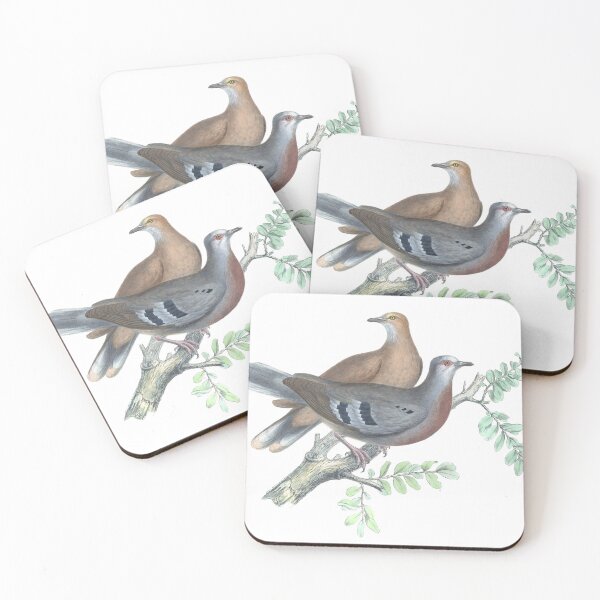Item preview, Peristera Mondetoura Dove Vintage Color Lithograph designed and sold by ElegantTeaTime.