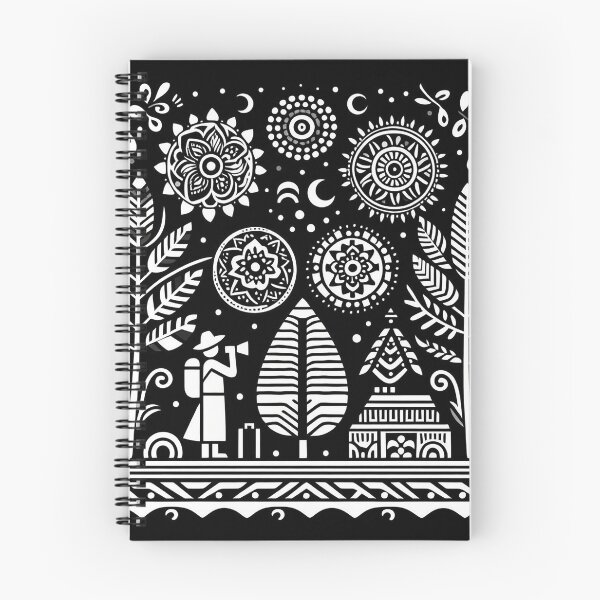 Item preview, Black Madhubani explorer designed and sold by PictaNova.