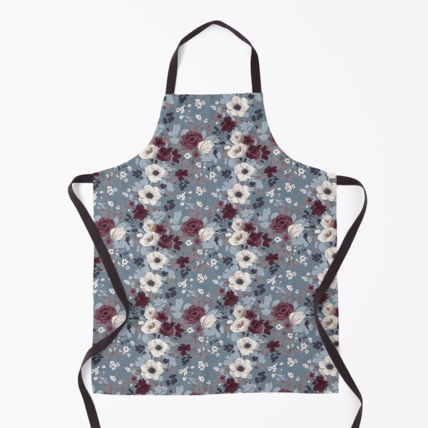 Item preview, Patrón sin costuras floral azul polvoriento y borgoña designed and sold by PaxtonProjects.