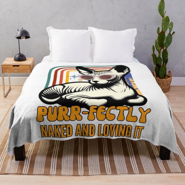 Item preview, Purr-fectly naked and loving it designed and sold by DShirtRepublic.