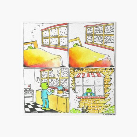 Snow Day Art Board Print