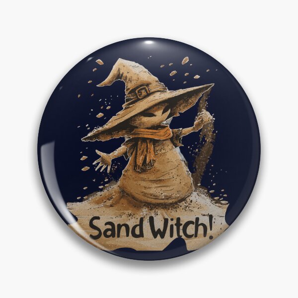 Item preview, Sand Witch Pun T-Shirt, Humorous Witch Tee, Beach Witch Shirt, Funny Witchcraft Sand Pun Top designed and sold by Sir Meow Meow.