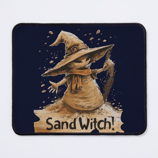 Item preview, Sand Witch Pun T-Shirt, Humorous Witch Tee, Beach Witch Shirt, Funny Witchcraft Sand Pun Top designed and sold by Sir Meow Meow.