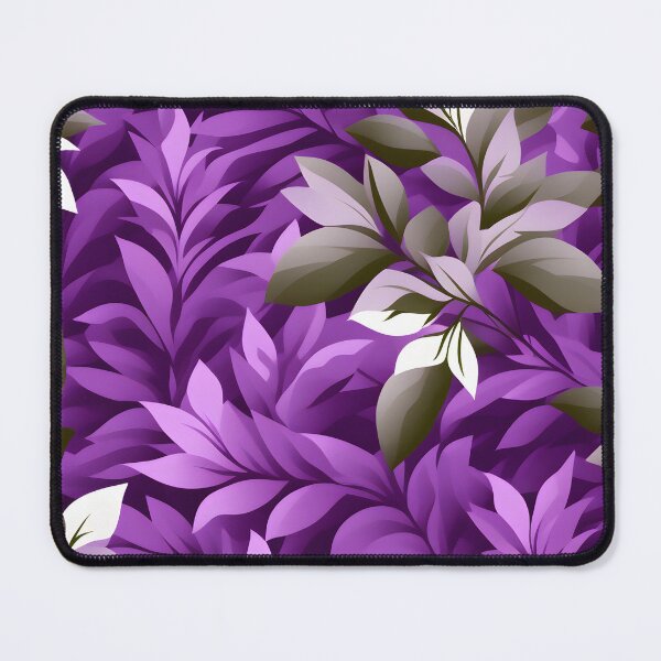 Item preview, Retro Mid Century Modern Botanical Leaves Purple designed and sold by Prints and Lifestyle.