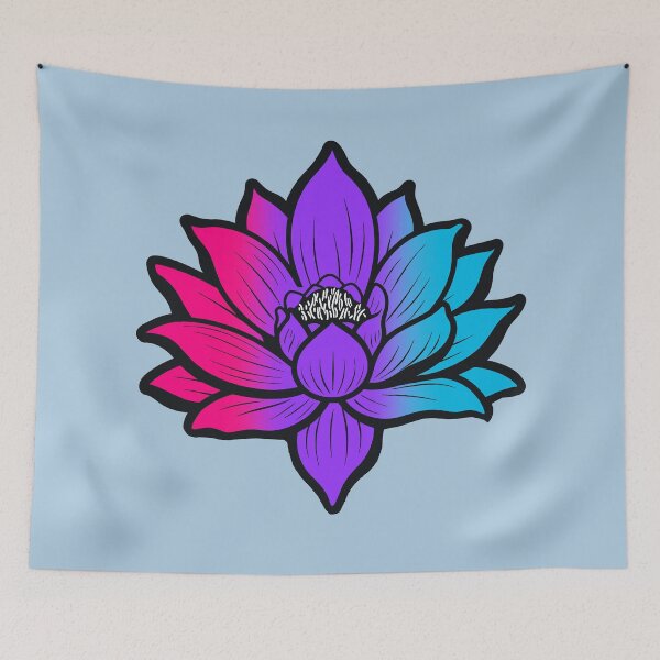 Item preview, Peaceful Androgynous Pride Flag Lotus, Androgynous Pride Design designed and sold by Travelslightly.