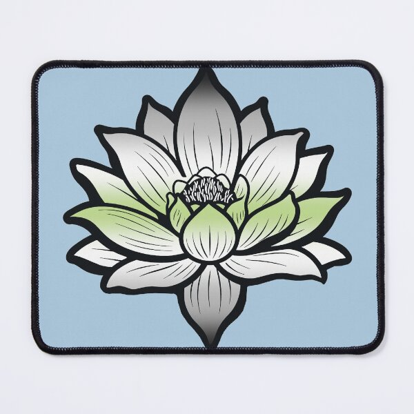 Item preview, Peaceful Agender Pride Flag Lotus, Agender Pride Design designed and sold by Travelslightly.