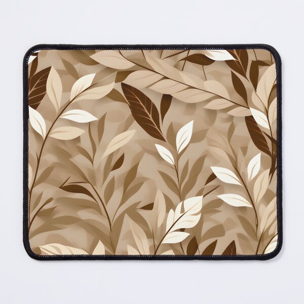 Item preview, Retro Mid Century Modern Botanical Leaves Mocha designed and sold by Prints and Lifestyle.