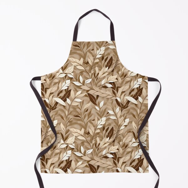 Item preview, Retro Mid Century Modern Botanical Leaves Mocha designed and sold by Prints and Lifestyle.