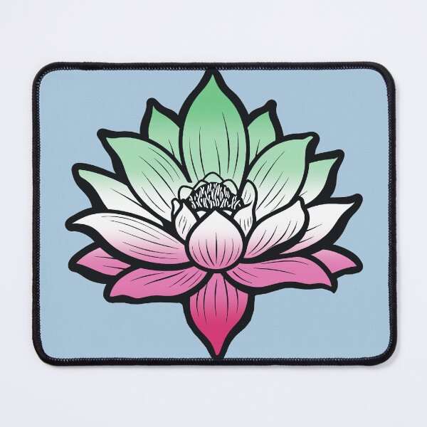 Item preview, Peaceful Abrosexual Pride Flag Lotus, Abrosexual Pride Design designed and sold by Travelslightly.