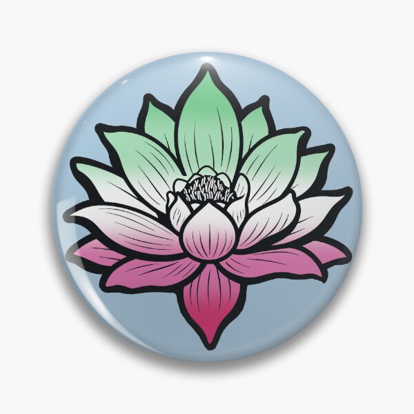 Item preview, Peaceful Abrosexual Pride Flag Lotus, Abrosexual Pride Design designed and sold by Travelslightly.