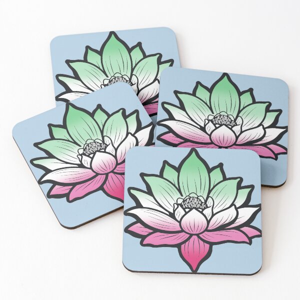 Item preview, Peaceful Abrosexual Pride Flag Lotus, Abrosexual Pride Design designed and sold by Travelslightly.