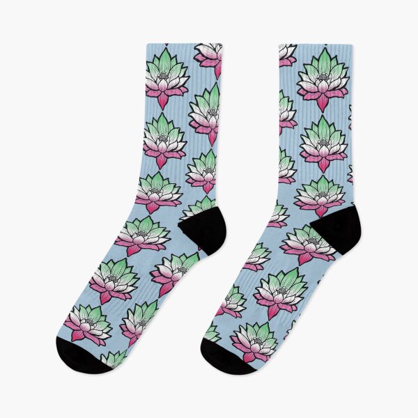 Item preview, Peaceful Abrosexual Pride Flag Lotus, Abrosexual Pride Design designed and sold by Travelslightly.