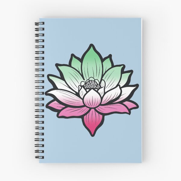 Item preview, Peaceful Abrosexual Pride Flag Lotus, Abrosexual Pride Design designed and sold by Travelslightly.