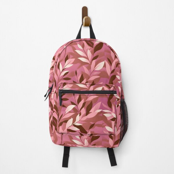 Item preview, Retro Mid Century Modern Botanical Leaves Peach designed and sold by Prints and Lifestyle.
