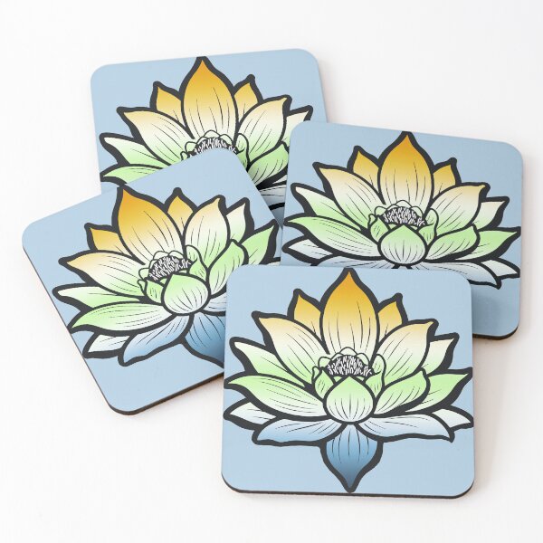 Item preview, Peaceful AroAce Agender Pride Flag Lotus, AroAce Agender Pride Design designed and sold by Travelslightly.