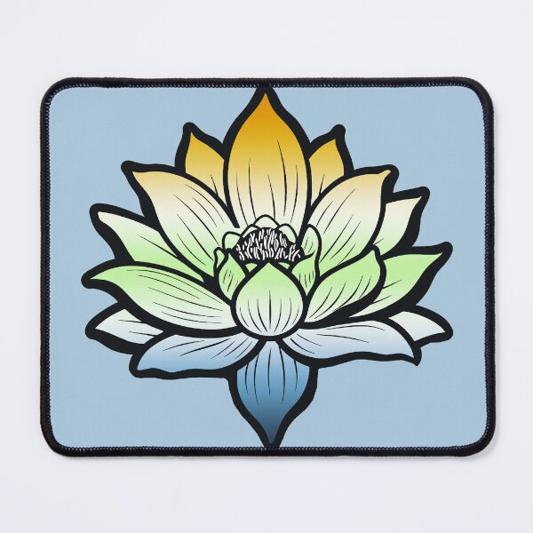 Item preview, Peaceful AroAce Agender Pride Flag Lotus, AroAce Agender Pride Design designed and sold by Travelslightly.