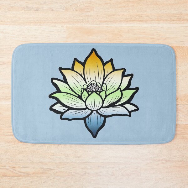 Item preview, Peaceful AroAce Agender Pride Flag Lotus, AroAce Agender Pride Design designed and sold by Travelslightly.